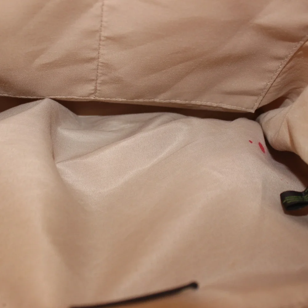 Sam Edelman Beige Quilted Faux Leather Drawstring Backpack Logo Flap Bag
